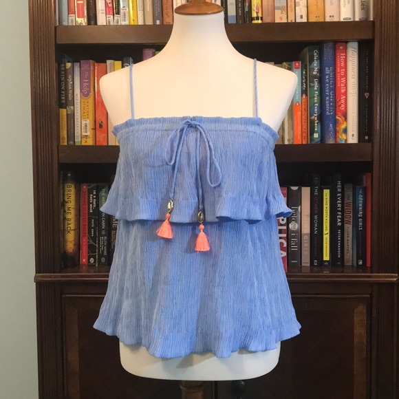 Lilly Pulitzer Tops - Lilly Pulitzer Mays Flounce Tank Top - EUC